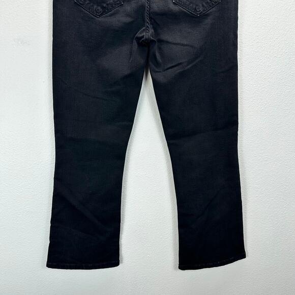 Mother The Hustler Ankle Fray Jeans Not Guilty Black Wash 27 - Picture 7 of 14